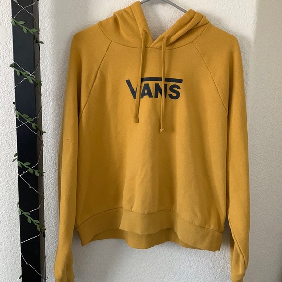 Vans | Tops | Yellow Vans Hoodie | Poshmark